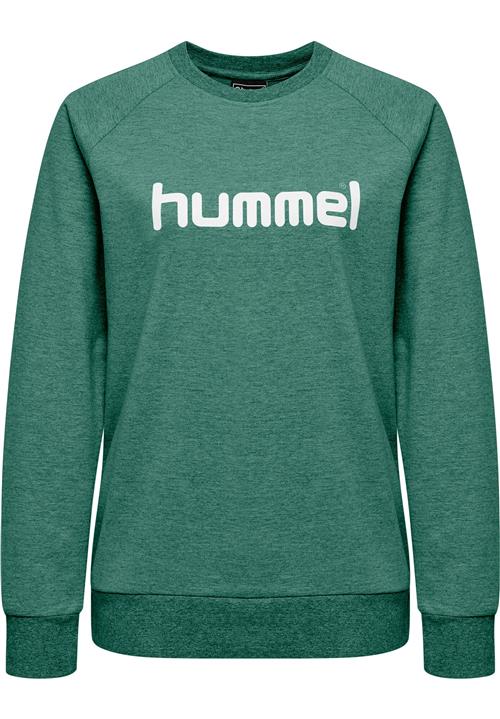 Hummel Sportsweatshirt  grøn-meleret / hvid