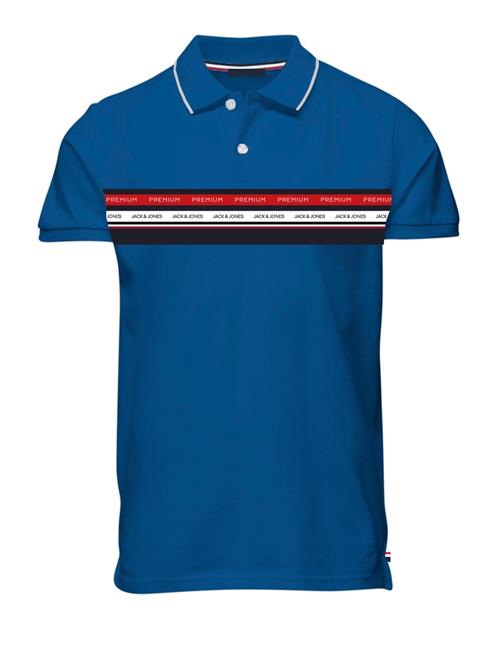 JACK & JONES Bluser & t-shirts 'Willow'  blå / rød / hvid