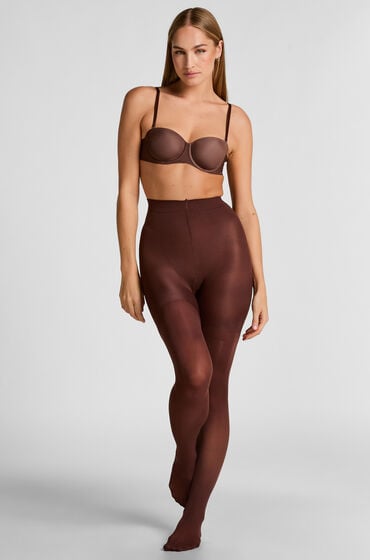 Hunkemöller Strømpebukser 4 Denier Total Lift & Shape Brown