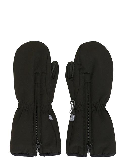 Mittens Softshell Color Kids Black