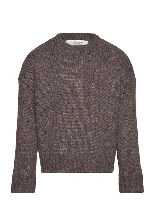 Rktulip Wool Blend Ls Short O-Neck Rosemunde Kids Brown