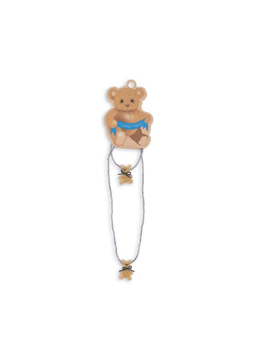 Konges Sløjd Teddy Sæt Med Halskæde Og Armbånd Captain's Blue  Captain'S Blue One Size  Brun  One Size  kvinde