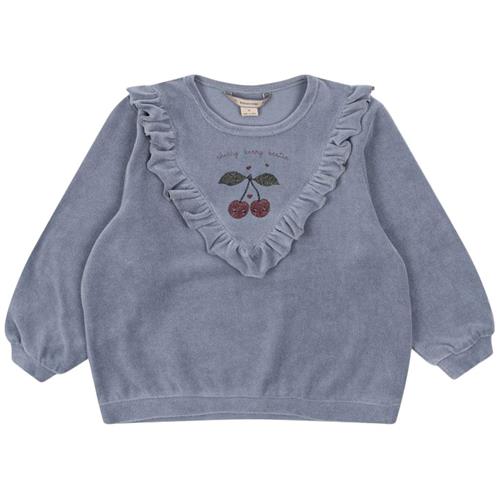 Konges Sløjd Wally Frill Sweatshirt Gots 12 months  Blå  12 måneder  kvinde
