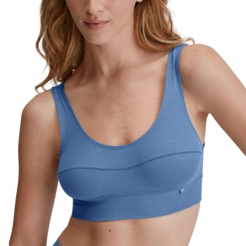 Calida BH Elastic Top Jeansblå bomuld Small Dame