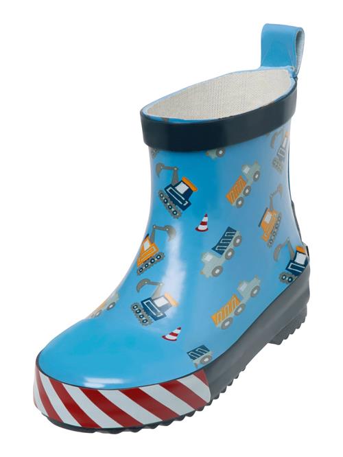 Se PLAYSHOES Gummistøvler 'Baustelle'  navy / lyseblå / rød / hvid hos About You