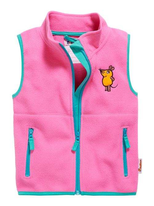 PLAYSHOES Vest 'DIE MAUS'  turkis / okker / gylden gul / pink
