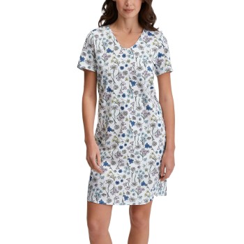Calida Flower Nights Sleepshirt Blomstret bomuld Large Dame