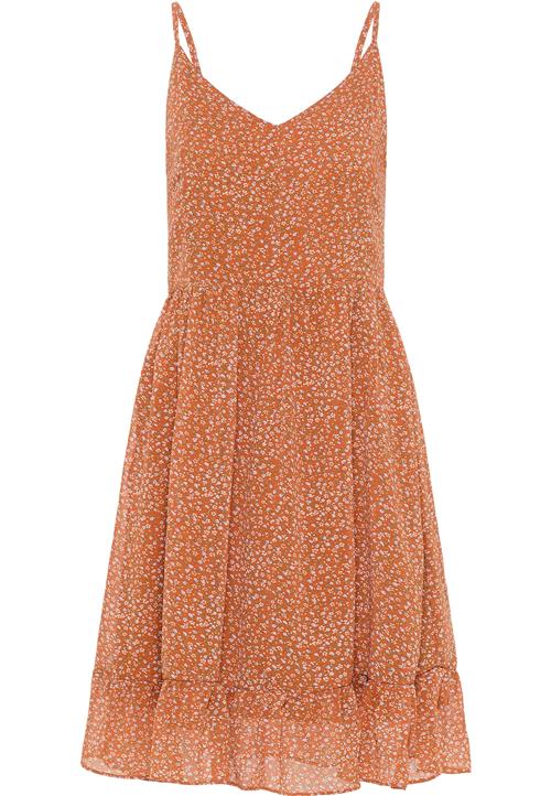 DreiMaster Vintage Sommerkjole  creme / røgblå / grøn / hummer