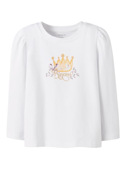 NAME IT Langærmet Bluse Ronesses Bright White