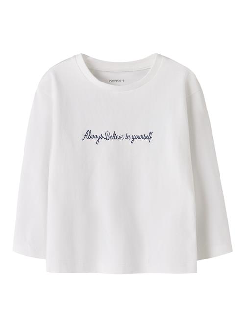 NAME IT Langærmet Bluse Rearaja Bright White