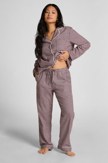 Hunkemöller Pyjamasbukser af flonel Lilla