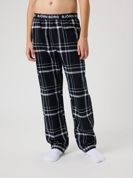 Björn Borg Core Flannel Pyjama Pants Sort, 146-152