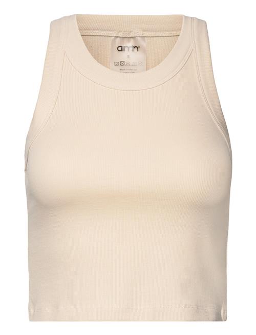 Ease Ribbed Tank Top Aim´n Beige