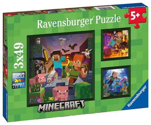 Ravensburger Ravensburger Biomes Minecraft - Puslespil Mix  Mix-Onesize  Grøn  One Size  unisex