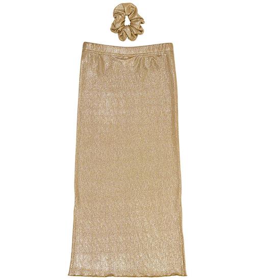 The New Nederdel m. Scrunchie - TnRosalind - Guld