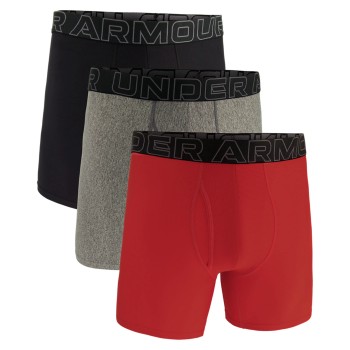 Under Armour 3P Performance Tech Solid 6in Boxers Rød polyester Small Herre