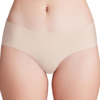 Under Armour Trusser 3P Pure Stretch No Show Hipster Beige Large Dame