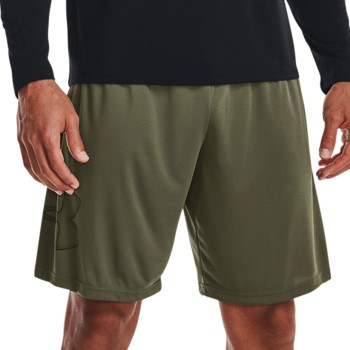 Under Armour Tech Graphic Shorts Militærgrøn  polyester Medium Herre