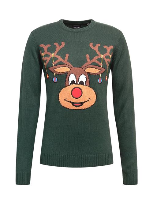 Only & Sons Pullover 'XMAS'  blå / brun / lysebrun / mørkegrøn / rød