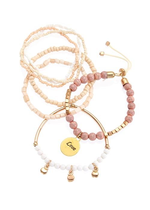 Se LASCANA Armbånd  beige / nude / guld / hvid ved About You