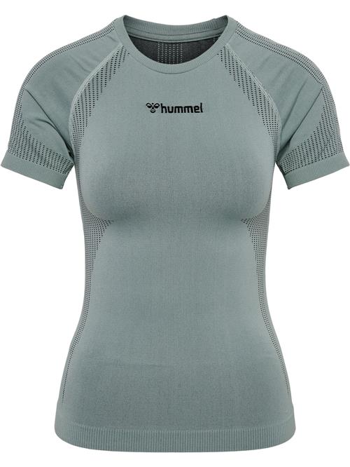 Hummel Funktionsbluse  pastelgrøn / sort