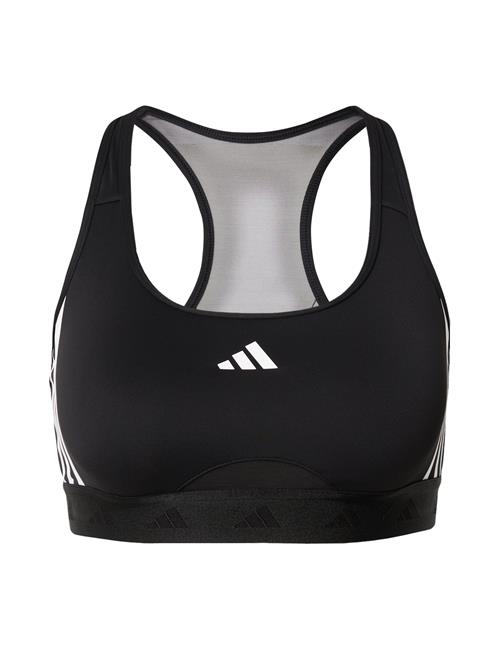 ADIDAS PERFORMANCE Sports-BH 'Powerreact Hyperglam'  sort / hvid