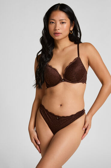 Hunkemöller G-streng Marine Brown