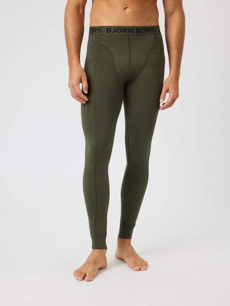 Björn Borg Cotton Stretch Long Johns 1-pack Grøn, L
