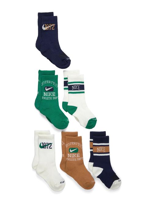 6W-6Pk Crew Sock Nike Patterned