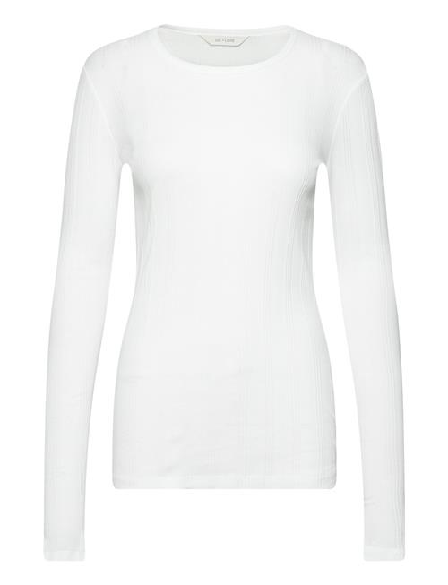 Thyra L/S Cotton Top Drop Needle Go Gai+Lisva White