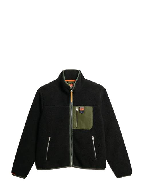 Vintage Retro Full Zip Fleece Superdry Black