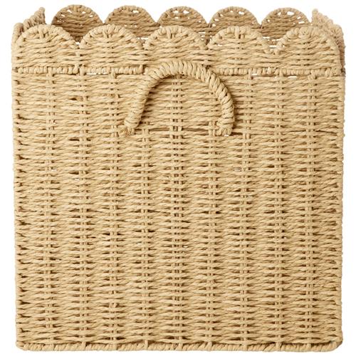RICE Large Sammenklappelig Kurv Af Papirreb Nature One Size    One Size  unisex