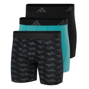 Se adidas 3P Active Flex Cotton Boxer Brief Sort/Grå bomuld Medium Herre ved Timarco