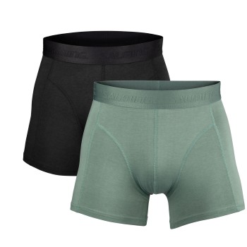 Salming 2P Boxer Briefs Sort/Grøn Large Herre