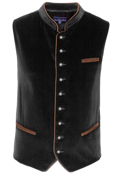 STOCKERPOINT Bayerisk vest 'Ricardo'  sort