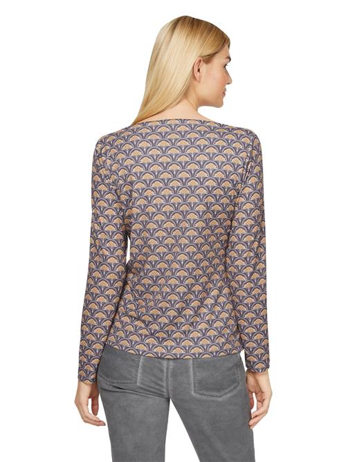 heine Shirts  grå / orange / hvid