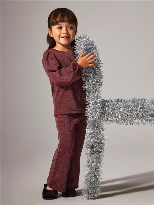 NAME IT Bootcut Bukser Glimmer Roisin Burgundy