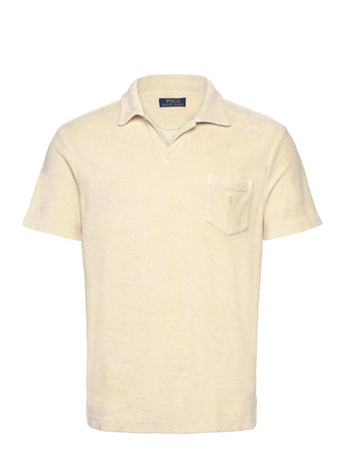 Mineral-Dyed Terry Polo Shirt Polo Ralph Lauren Cream