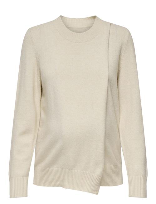 Olmcapucine Ls O-Neck Pullover Knt Only Maternity Cream