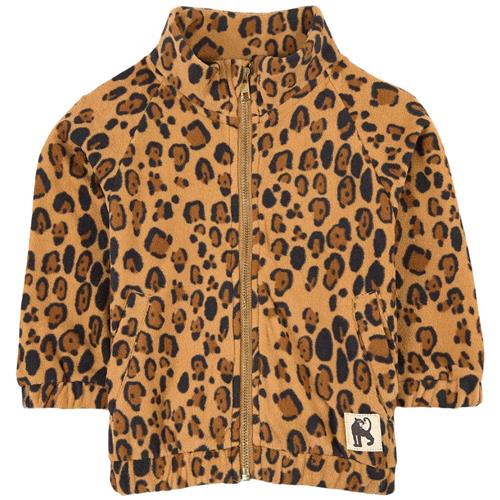 Mini Rodini Leopard Fleecejakke Beige Beige-128/134 cm  Beige  128/134 cm  unisex