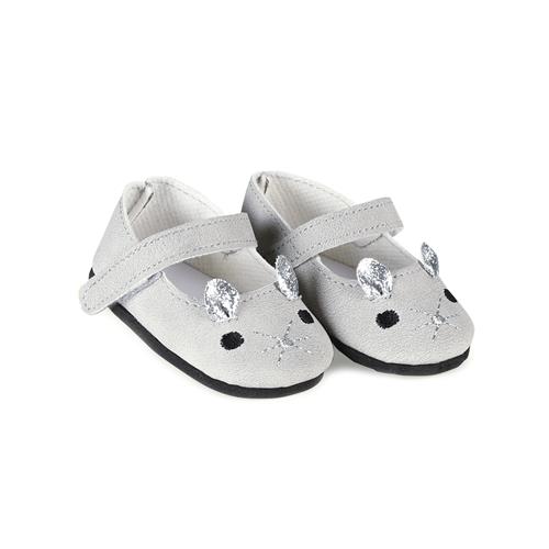 Skrållan Skrållan Doll Ballet Flats Grey  One Size-Grey  Grå  One Size 3 Y+ unisex