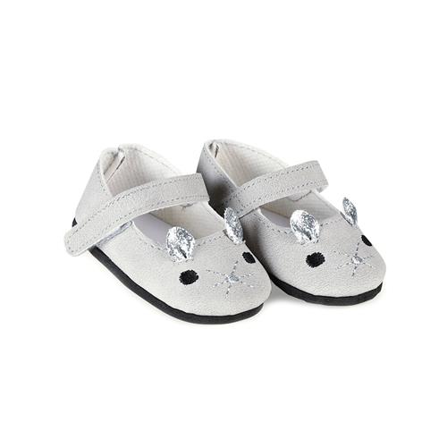 Skrållan Skrållan Doll Ballet Flats Grey  One Size-Grey  Grå  One Size 3+ Years unisex