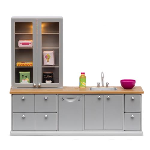 Lundby Lundby Dukkehusvask + Opvaskemaskine Grey  One Size-Grey  Grå  One Size 4 Y+ unisex