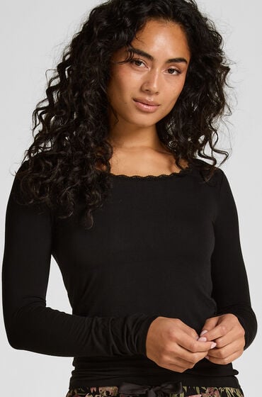 Hunkemöller Pyjamasbukser Jersey Sort