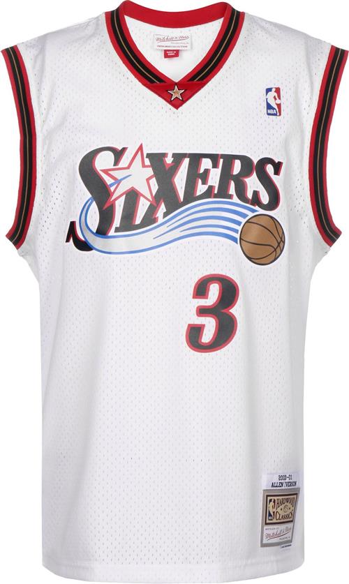 Mitchell & Ness Bluser & t-shirts 'NBA Swingman Philadelphia 76ers - Allen Iverson'  blå / rød / sort / hvid