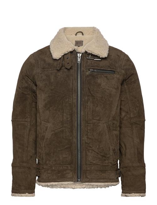 Axel Classic Pile Suede Jacket Jofama Green