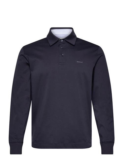 Mercerized Ls Jersey Rugger GANT Navy