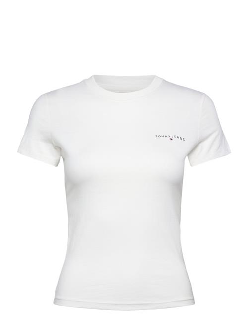 Tjw Slim Linear Ss Tee Ext Tommy Jeans White