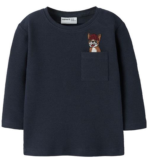 Name It Bluse - Rib - NmmRofus - Navy Blazer