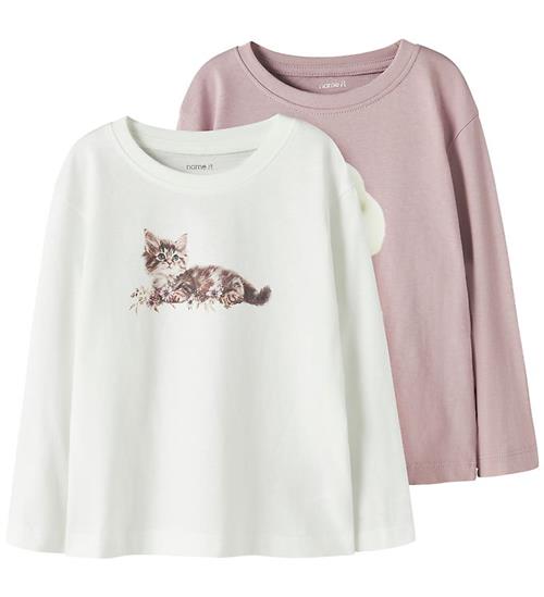 Name It Bluse - 2-pak - NmfVotea - Cloud Dancer/Keepsake Lilac P